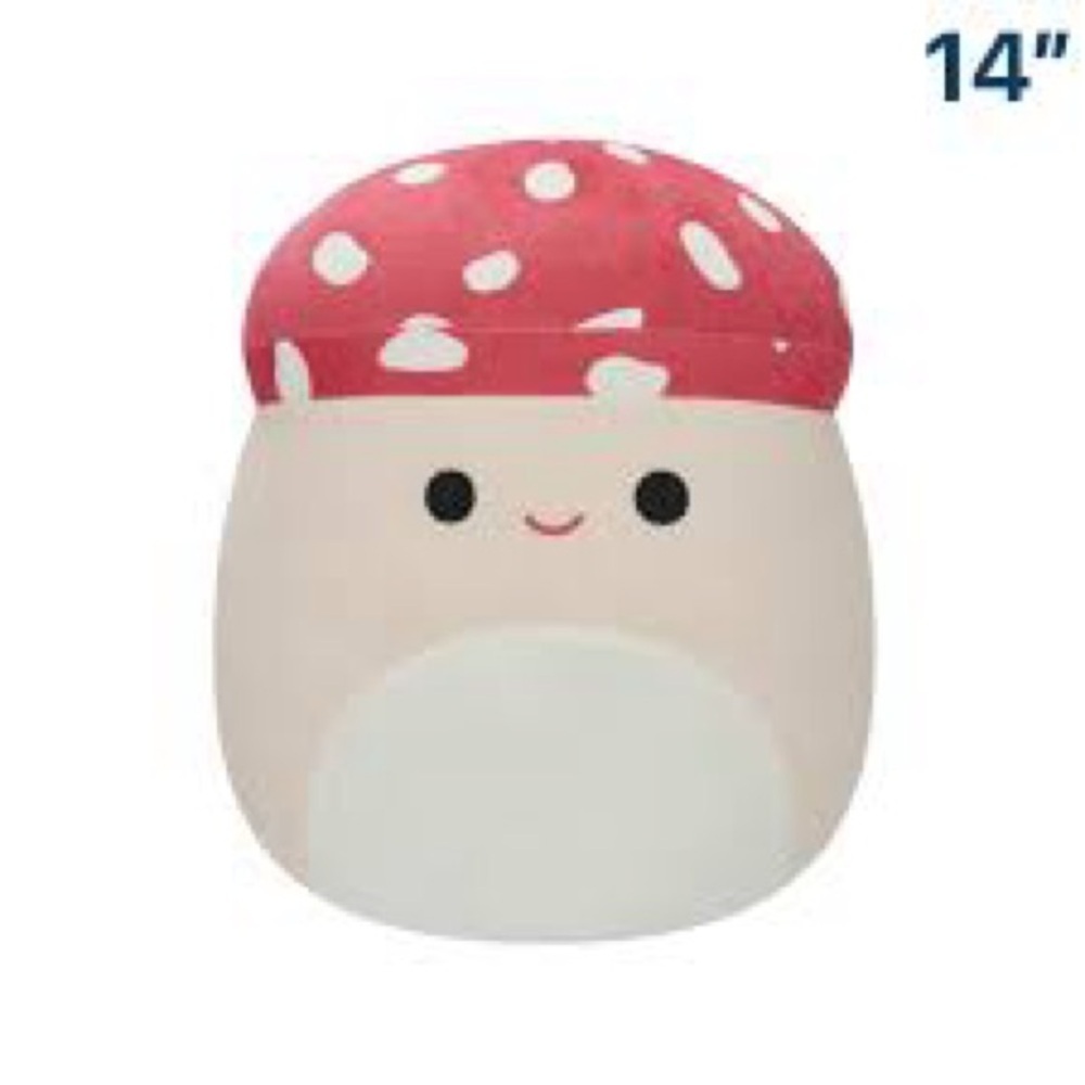 Squishmallow Malcolm The Mushroom Toy - 14 Inch NWT